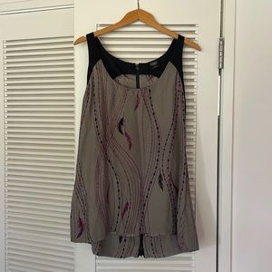 Large Edun silk tunic tank with back zipper